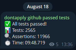 dontapply github ci passed tests